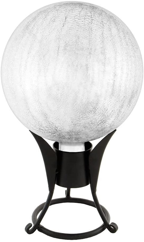 Oakestry G10-S-C Gazing, Silver 10 inch Glass Garden Globe Ball Sphere, 10