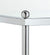 Oakestry Royal Crest Console Table, 54-inch, Clear Glass/Chrome