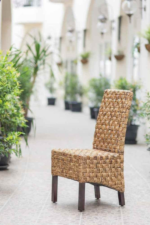 Oakestry Furniture Piece Victor Woven Abaca Dining Chair