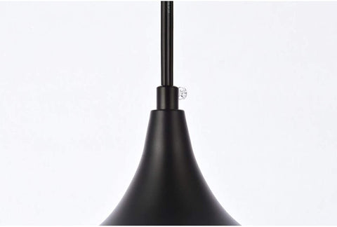 Oakestry Nora 1 Light Black Plug-in Pendant