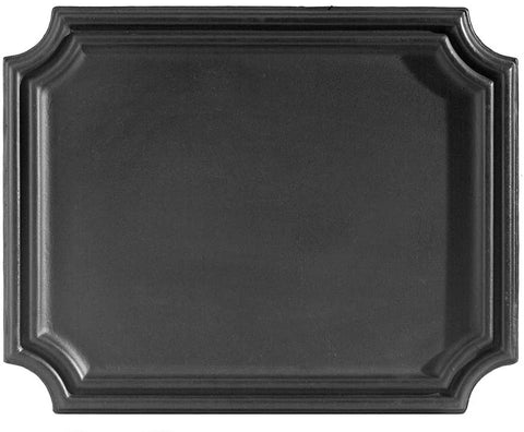 Oakestry Plain Cast Iron Fireback with Clean with Minimalist Look Heat-Resistant Material and Redirecting Heat Back to Room, Black, 20 X 0.25 X 16 Inches