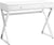 Oakestry Coleen Desk, White &amp; Chrome