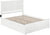 Oakestry Madison Platform Matching Footboard and Turbo Charger with Urban Bed Drawers, Queen, White
