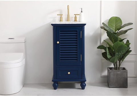 Oakestry 19 inch Single Bathroom Vanity in Blue