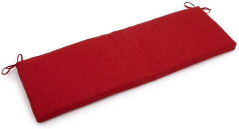 Oakestry Solid Outdoor Spun Polyester Bench Cushion, 57&#34; Wide, Paprika