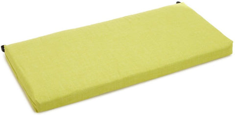 Oakestry Solid Outdoor Spun Polyester Loveseat Cushion, 40&#34; Wide, Lime