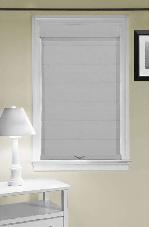 Oakestry Cordless Celestial Sheer Double Layered Window Shade, 39&#34; x 72&#34;, Grey