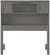 Oakestry Newport Bookcase Headboard, Twin, Grey