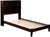Oakestry Newport Platform Bed with Open Foot Board, Twin, Espresso