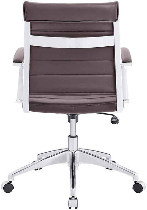 Oakestry Jive Office Chair, Mid Back, Brown