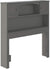 Oakestry Newport Bookcase Headboard, Twin, Grey