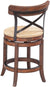 Oakestry Myrtle Counter Height Stool, 24-Inch, Mahogany