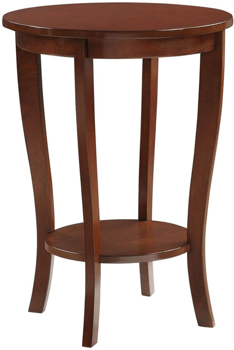 Oakestry American Heritage Round End Table, Espresso