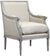 Oakestry Home Prentice Arm Chair, Gray &amp; Natural Linen