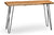 Oakestry Hairpin Natural Wood with Metal 48&#34; Media Console Table, Live Edge