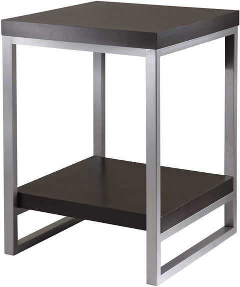Oakestry Jared End Table, Espresso Finish