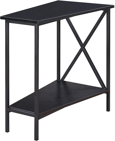 Oakestry Tucson Wedge End Table, Black