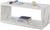 Oakestry Northfield Admiral Coffee Table with Shelf, Faux White Marble