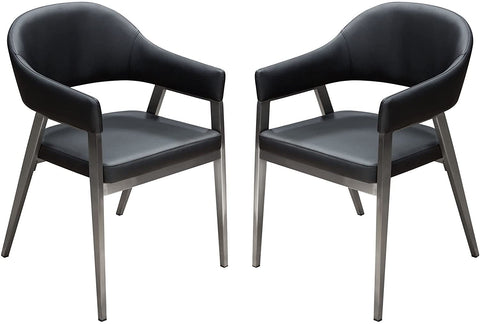 Oakestry Adele Dining Chair in Black - Set of 2