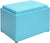Oakestry Designs4Comfort Accent Storage Ottoman, Teal
