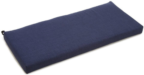 Oakestry Solid Outdoor Spun Polyester Loveseat Cushion, 45&#34; Wide, Azul