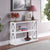 Oakestry Oxford Deluxe 3-Tier Console Table, Driftwood/White