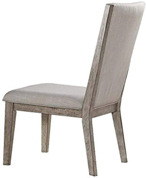 Oakestry 72862 Rocky Side Chair, Set of 2, Fabric/Gray Oak