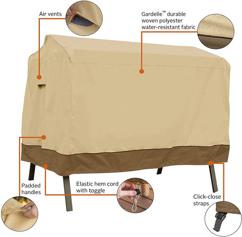 Oakestry Veranda Water-Resistant 78 Inch Canopy Swing Cover