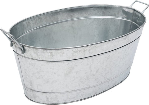 Oakestry C-55 Large Galvanized Steel Metal Oval tub