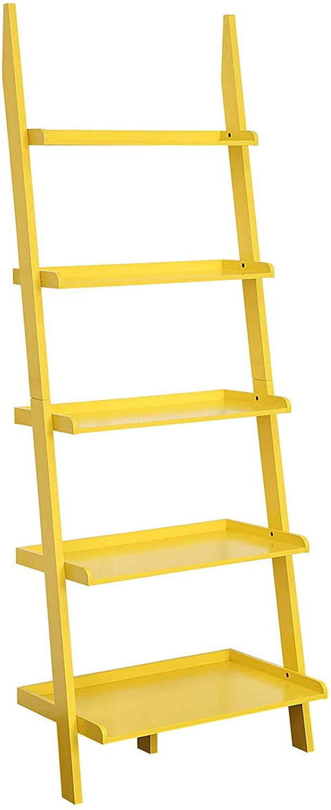 Oakestry American Heritage Bookshelf Ladder, Yellow