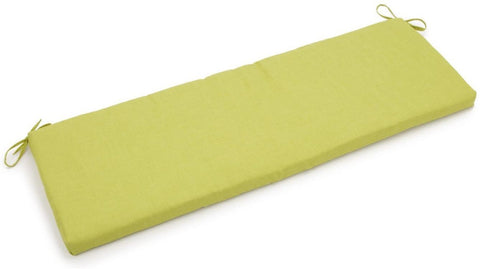 Oakestry Solid Outdoor Spun Polyester Bench Cushion, 57&#34; Wide, Lime