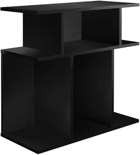 Oakestry , Accent Side Table, Black, 24H&#34;