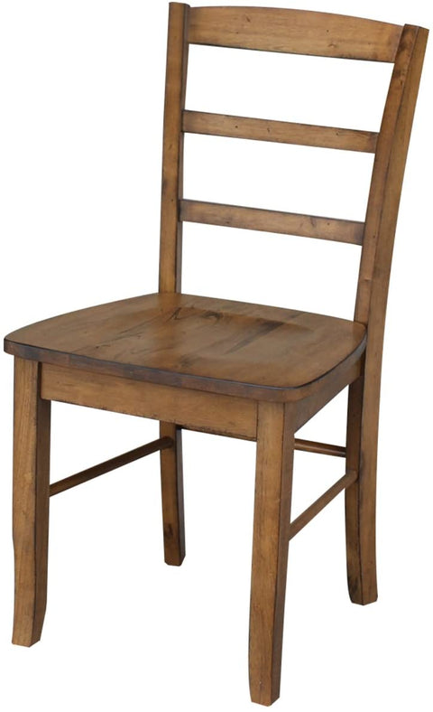 Oakestry Set of Two Madrid Ladderback Chairs, Pecan