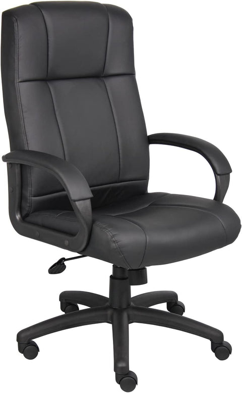 Boss Office Products Caressoft Executive High Back Chair in Black