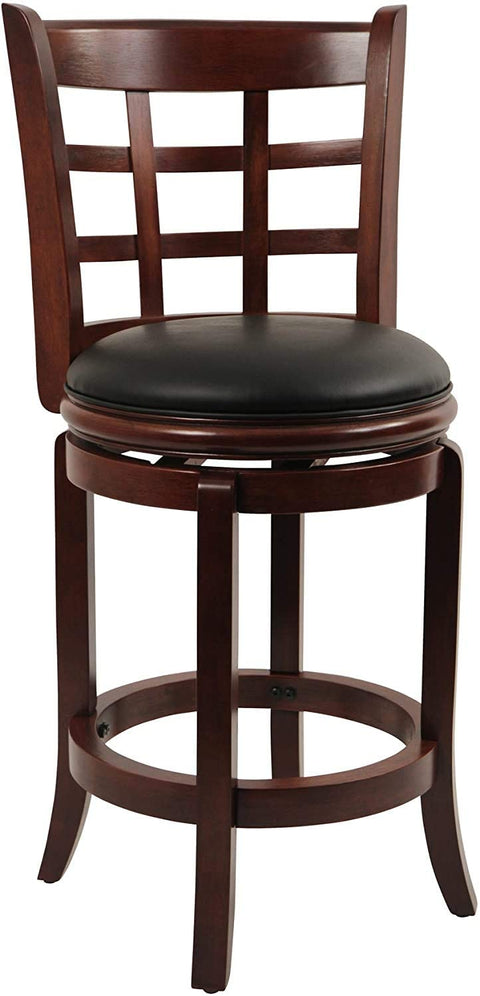 Oakestry Kyoto Counter Height Swivel Stool, 24-Inch, Light Cherry