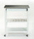 Oakestry Holland Kitchen Cart with Stainless Steel Top, White