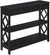 Oakestry Diamond 1 Drawer Console Table, Black