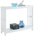 Oakestry Mission Console Table with Shelf, White