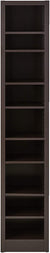 Oakestry Narrow 9-Shelf Bookcase Cappuccino