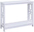 Oakestry Town Square Console Table with Shelf, White