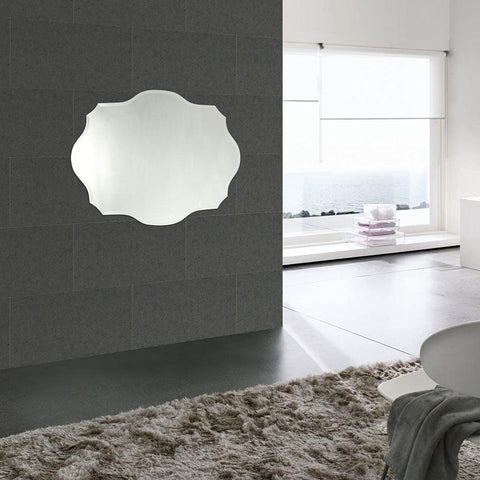 Oakestry Caverly Large Frameless Wall Mirror 24X32