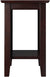Oakestry Nantucket Chair Side Table, (22&#34; x 14&#34;), Espresso