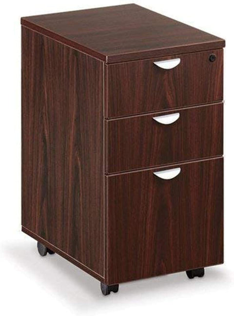 Boss Office Products Mobile Pedestal in Mocha