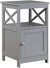 Oakestry Oxford End Table with Cabinet, Gray
