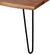Oakestry Hairpin Natural Wood with Metal 42&#34; Coffee Table, Live Edge