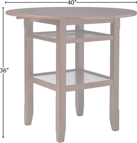 Oakestry 72535 Tartys Counter Height Table, Cherry