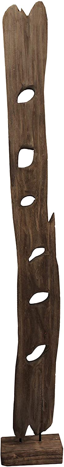 Oakestry Set of 2 Organic Wood Sculpture Room Divider, one Size, Grey