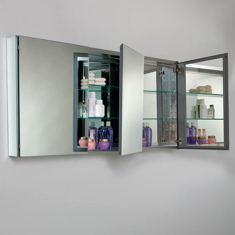 Oakestry FMC8019 60&#34; Wide Bathroom Medicine Cabinet with Mirrors