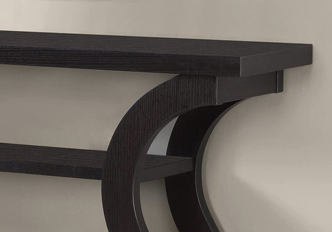 Oakestry 47" Console Table - Sleek and Modern Accent Table for Your Home (Cappuccino/Dark Brown/Espresso)