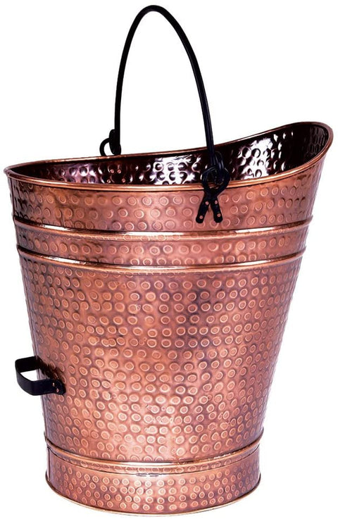 Oakestry Copper Coal Hod, Small Pail Pellet Bucket